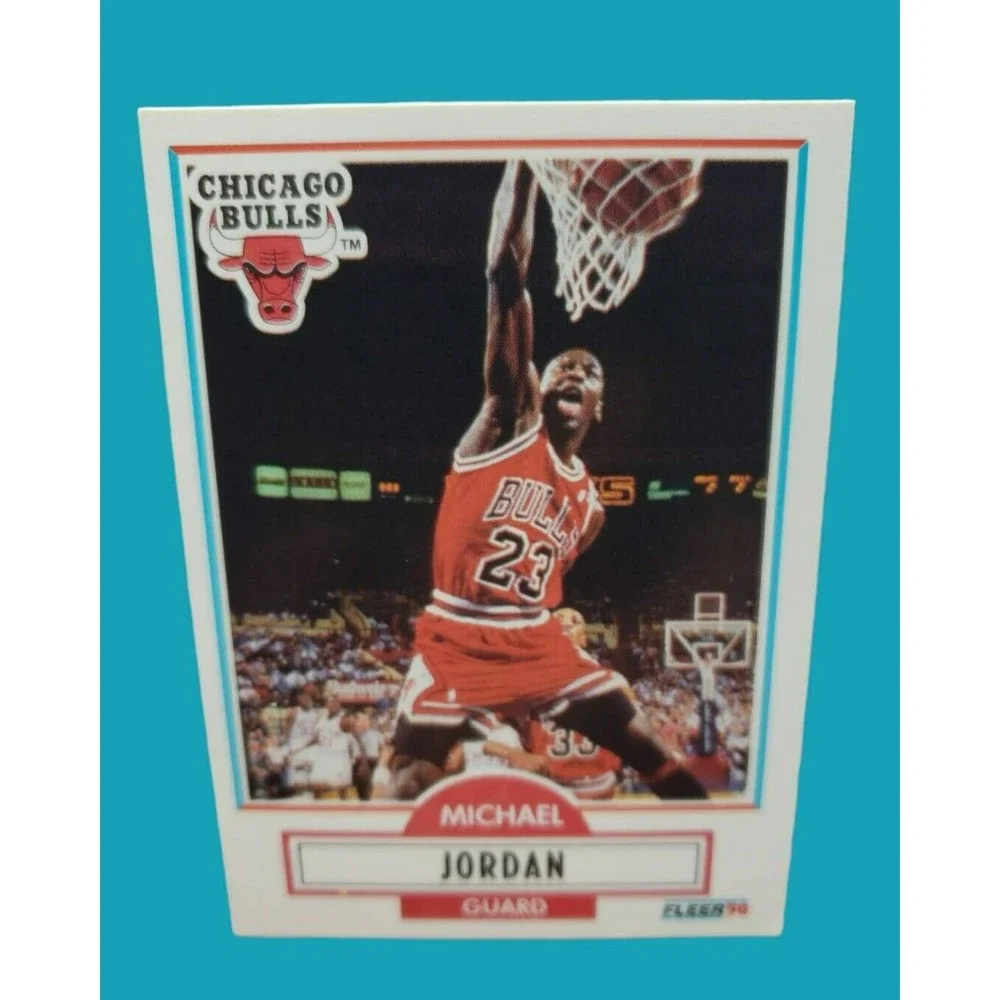2X MICHAEL JORDAN NBA Hoops 89 AllStar Game #21 & 90-91 Fleer #26 Chicago Bulls